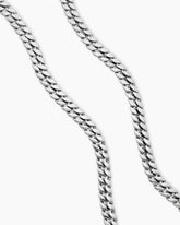Curb Chain Necklace in Platinum, 8mm